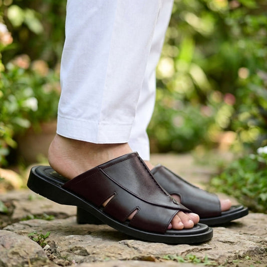Premium Leather Slippers - FT 48