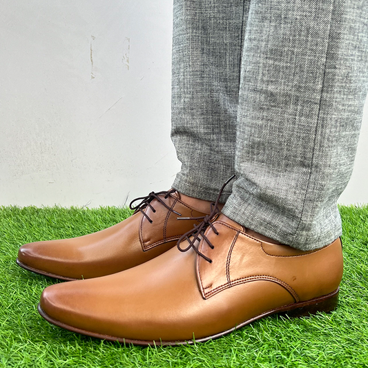 Pure Leather Shoes FT-438 - Mustard / 40 - Shoe