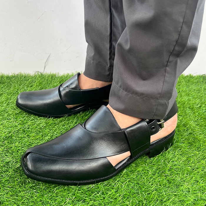 Leather Peshawari Chappal FT-1012 - shoes