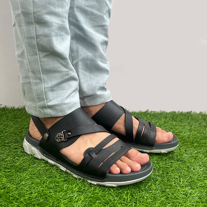 Synthetic leather sandal FT-1441