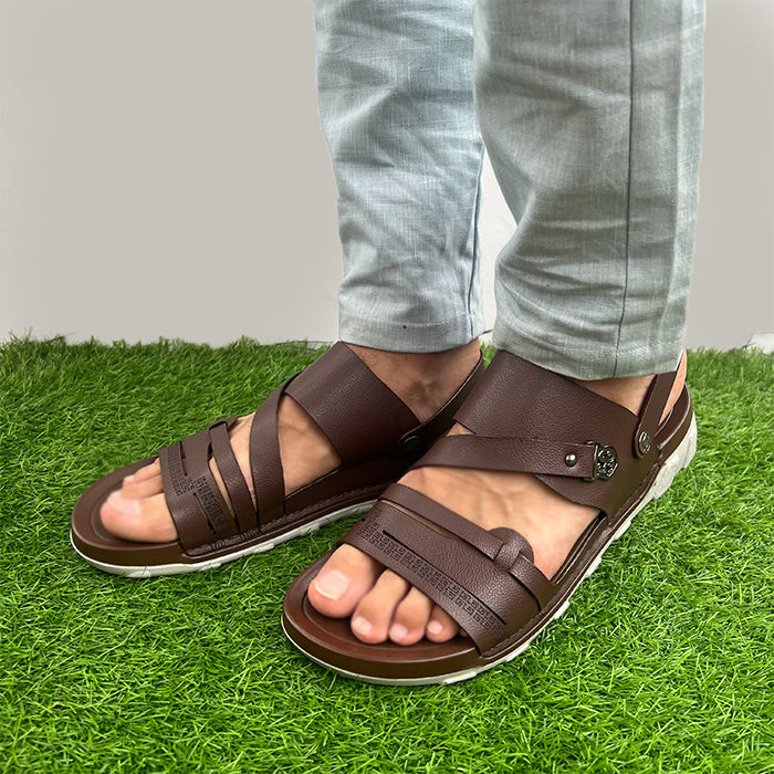 Synthetic leather sandal FT-1441