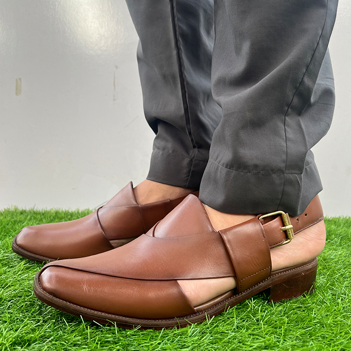 Leather Peshawari Chappal FT-1012 - shoes