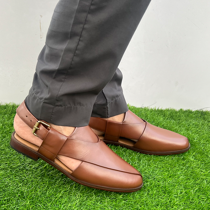Leather Peshawari Chappal FT-1012 - shoes