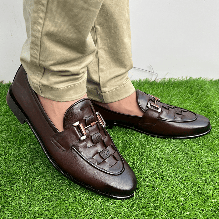 Synthetic Leather Two tone Shaded Shoes FT- 757