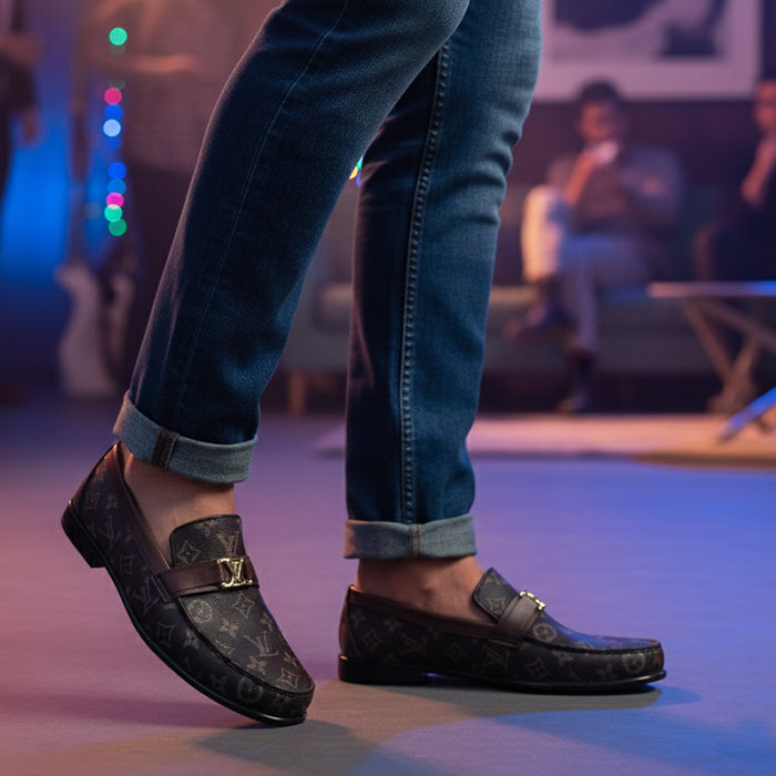 Synthetic leather loafer FT-795