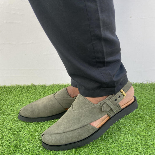 Green Suede Peshawari FT-920