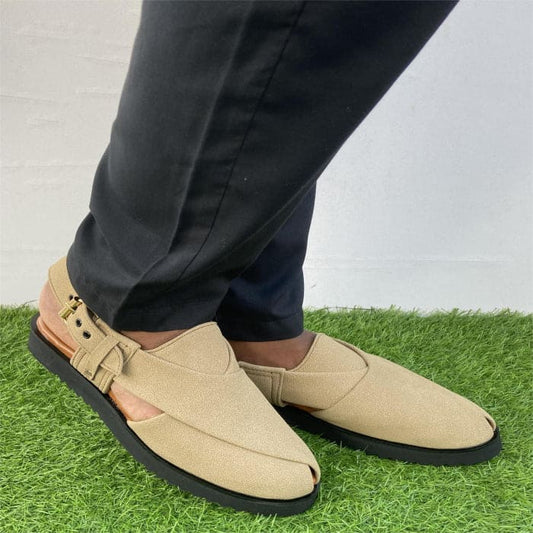 Beige Suede Peshawari FT-920