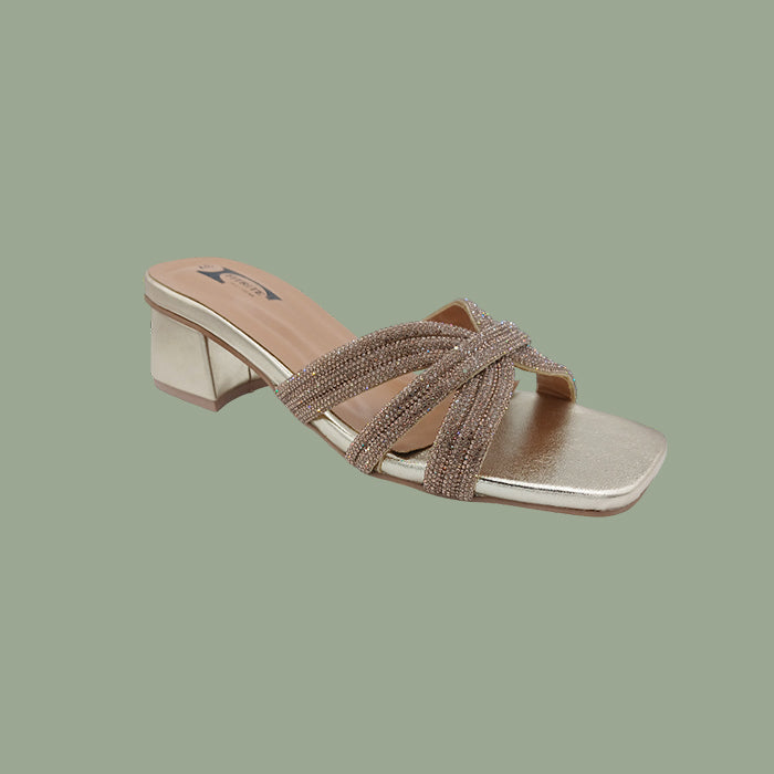 Block Heel Imported Stones FT-