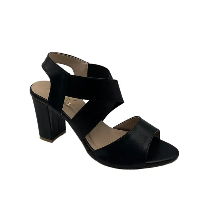Block Heel Sandals FT-907 - Black / 36 - Heel