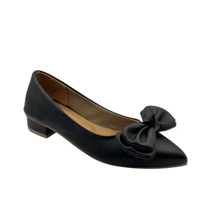 Bow tie Pumps - Black / 36 - Pumps