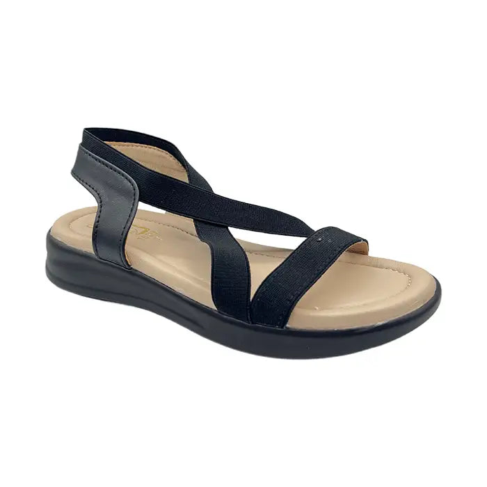 Elastic Ankle Strap Padded Sandals 625 - Sandals