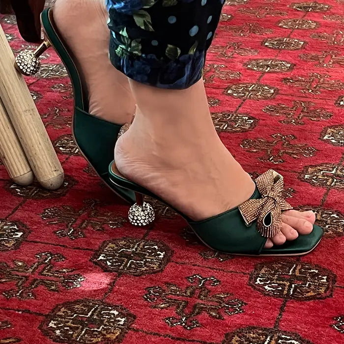 Fancy Heel - Green / 36 - Heel