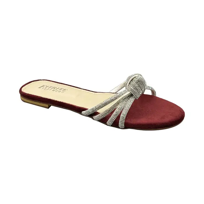 Fancy Slippers FT-1131 - Mehroon / 36 - Flat Chappal