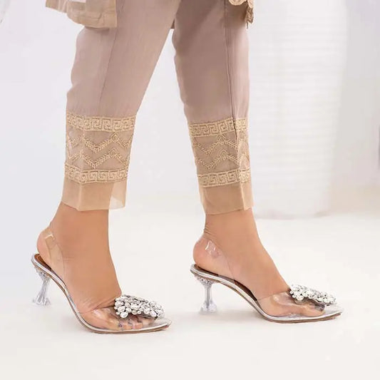 Fancy Stone Bunch Sandals - Shoe