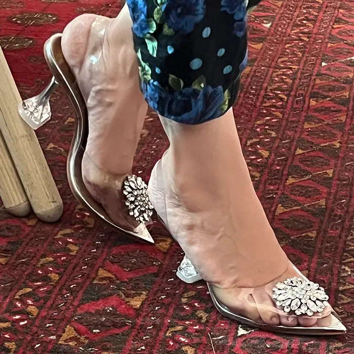 Transparent Heel 982 - Silver / 36 - Heel
