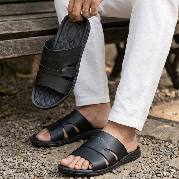 Premium Leather Slippers - FT 38