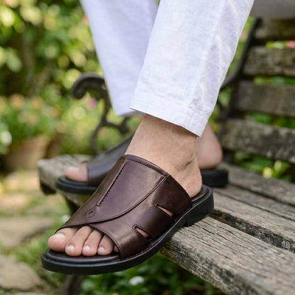 Premium Leather Slippers - FT 48