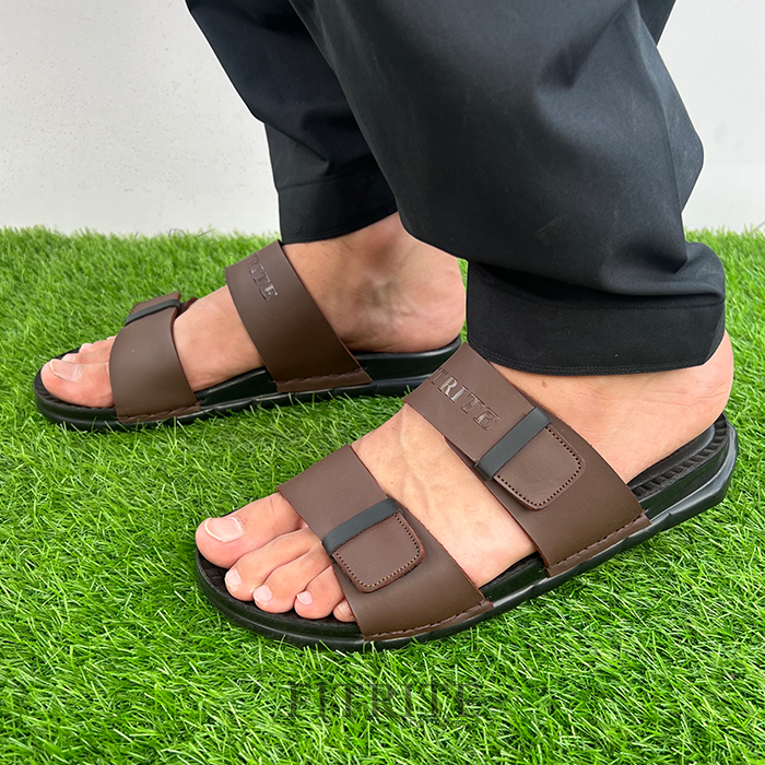 Leather Slipper FT-294 - Brown / 39 - shoes