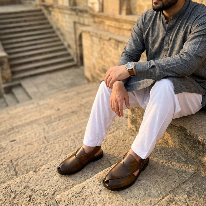Synthetic Leather Peshawari