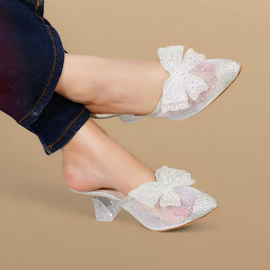 Mule Sandals with Kitten Heel FT-403