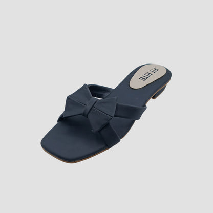 Bow Flat Slide Sandals FT-9