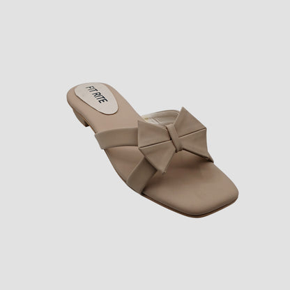 Bow Flat Slide Sandals FT-9