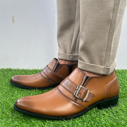 Half Long Full Lather Shoe FT-1205 - Mustard / 39 - Shoe