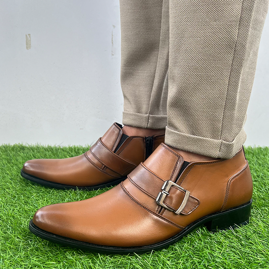 Half Long Full Lather Shoe FT-1205 - Mustard / 39 - Shoe