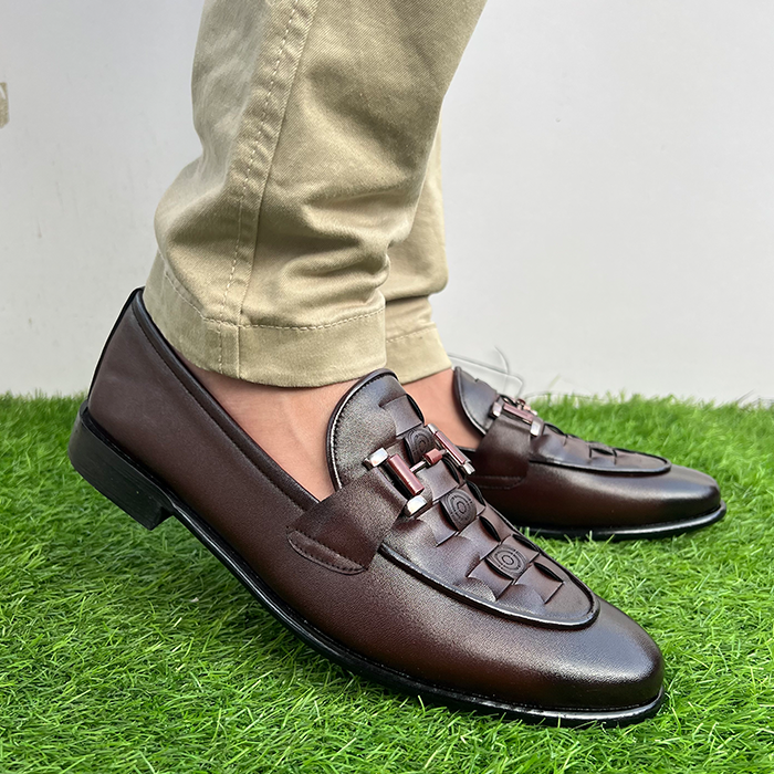Synthetic Leather Two tone Shaded Shoes FT- 757