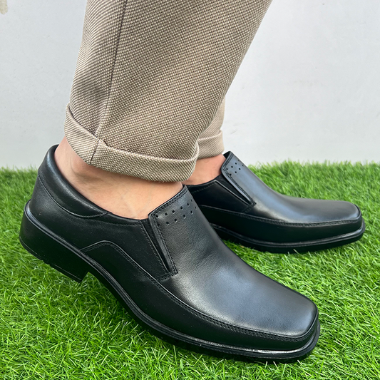 Formal Moccasin Leather Shoes FT-692 - Black / 39 - Shoe