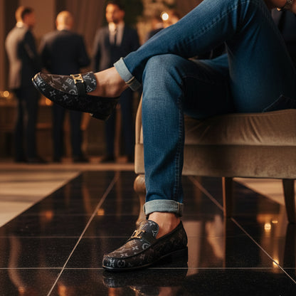 Synthetic leather loafer FT-795