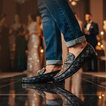 Synthetic leather loafer FT-795