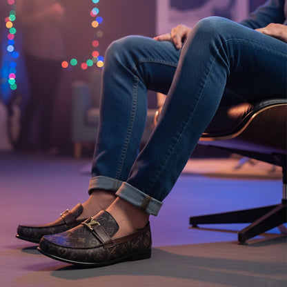 Synthetic leather loafer FT-795