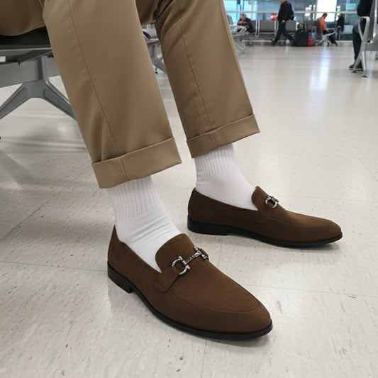 Suede Synthetic Leather Shoes FT-790