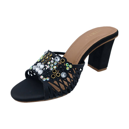 Block Heel Imported StonescSandals FT-653