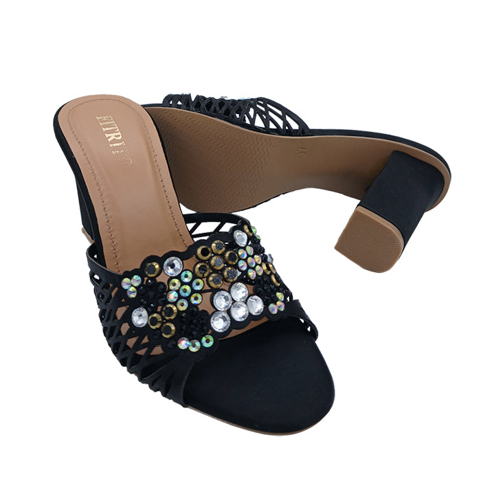 Block Heel Imported StonescSandals FT-653