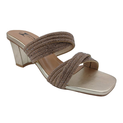 Block Heel Imported Stone Sandals FT-465