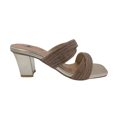 Block Heel Imported Stone Sandals FT-465