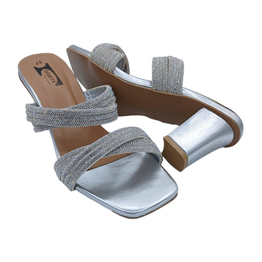 Block Heel Imported Stone Sandals FT-465