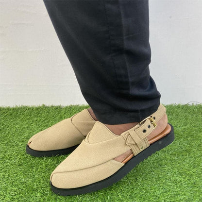 Beige Suede Peshawari FT-920
