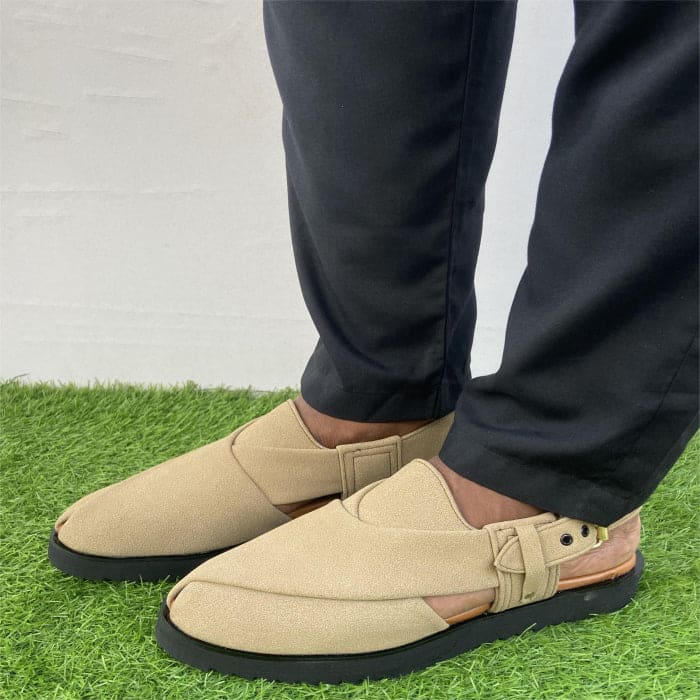 Beige Suede Peshawari FT-920