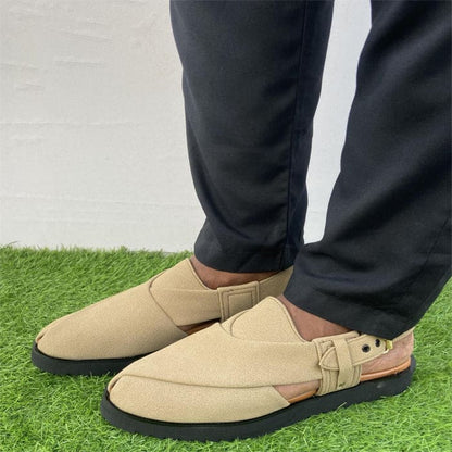 Beige Suede Peshawari FT-920