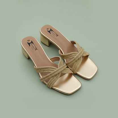 Block Heel Imported Stones FT-