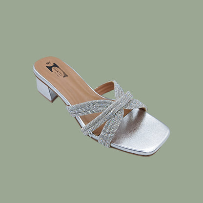 Block Heel Imported Stones FT-