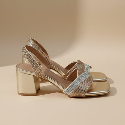 Block heel sandal