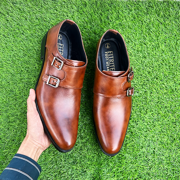 Double monk strap shoes FT-658