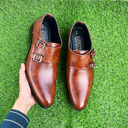 Double monk strap shoes FT-658