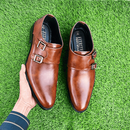 Double monk strap shoes FT-658