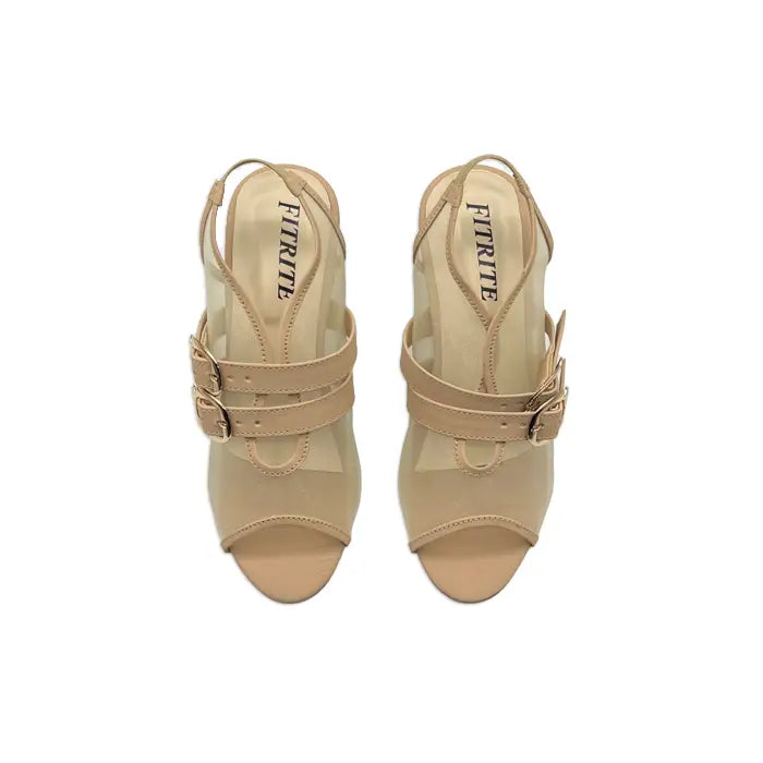 Block Heel Net Sandal FT-902 - Heel