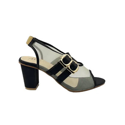 Block Heel Net Sandal FT-902 - Heel